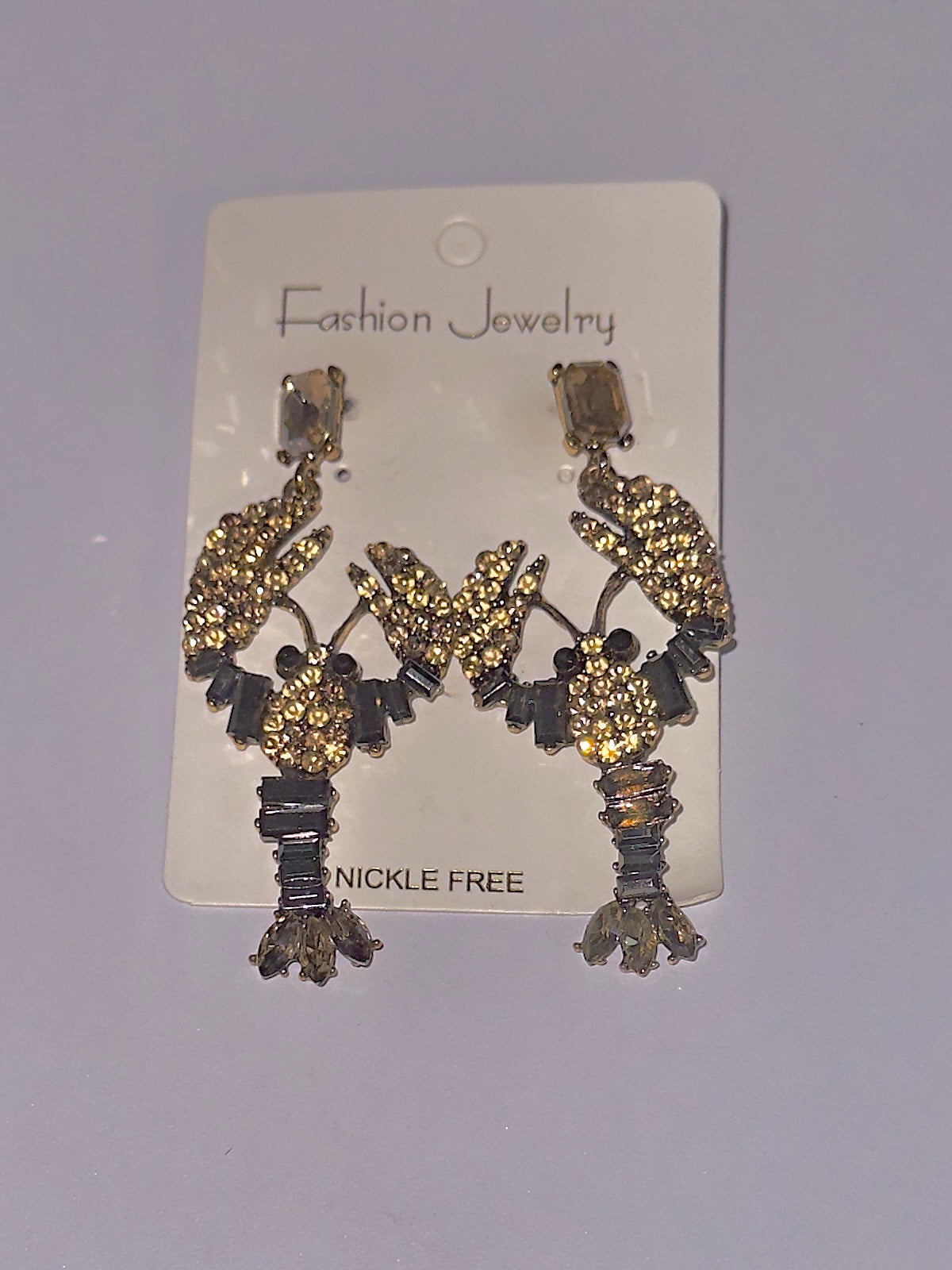 GOLD CRAWFISH EAR RINGS