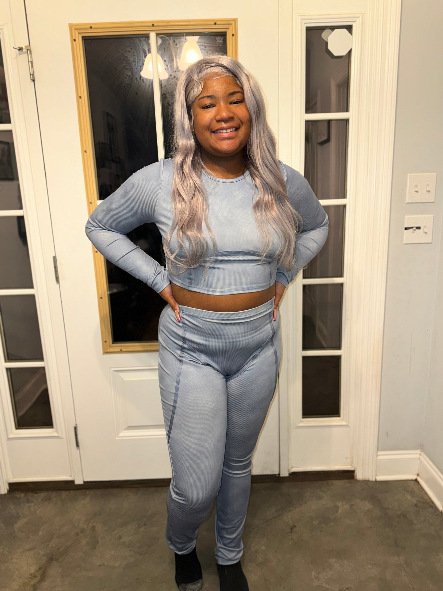 LADIES GREY 2 PIECE