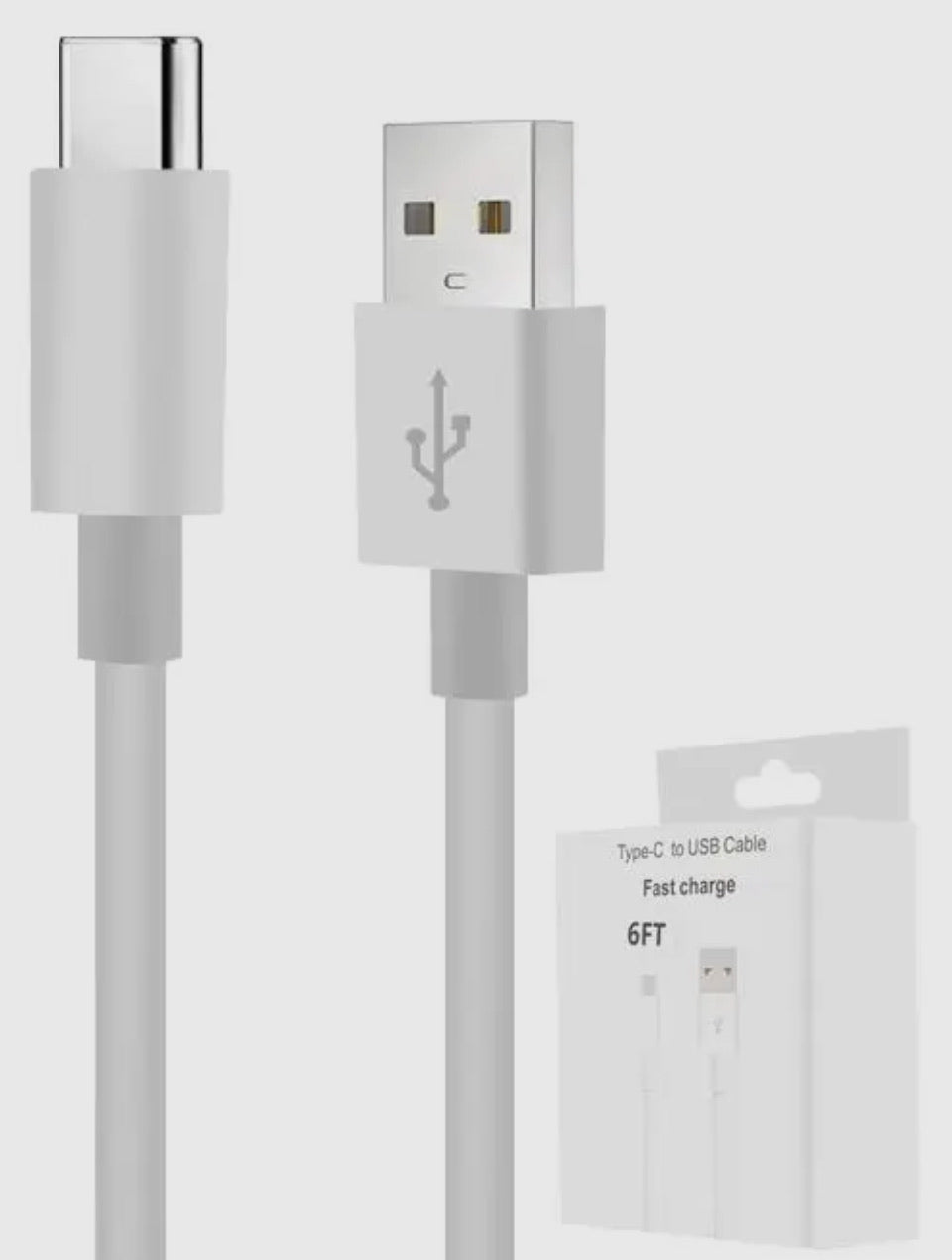 6FT TYPE C TO USB FAST CHARGING CABLE