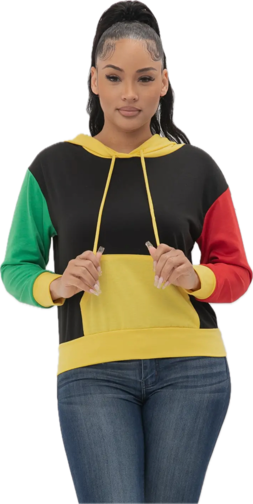BLACK HISTORY JUNETEENTH HOODIE BLACK RED GREEN YELLOW