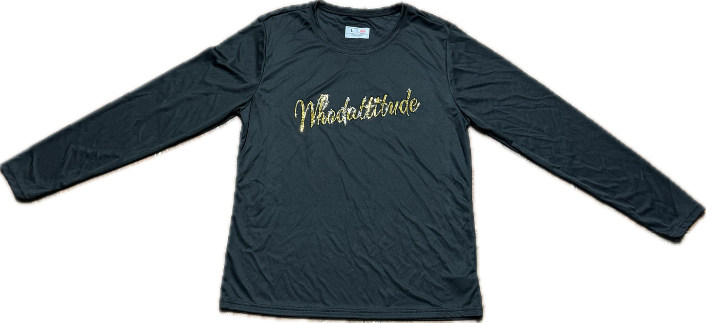 LADIES SAINTS WHODATTITUDE LONG SLEEVE SHIRT