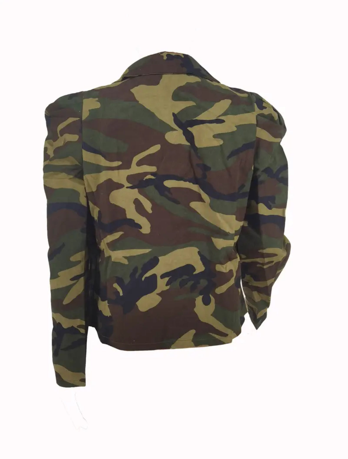 CAMO PRINT DOUBLE BREASTED JACKET