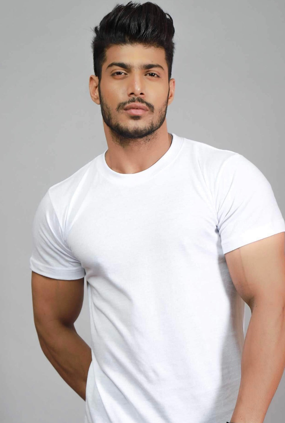 MEN STYLE WEAR WHITE T SHIRT