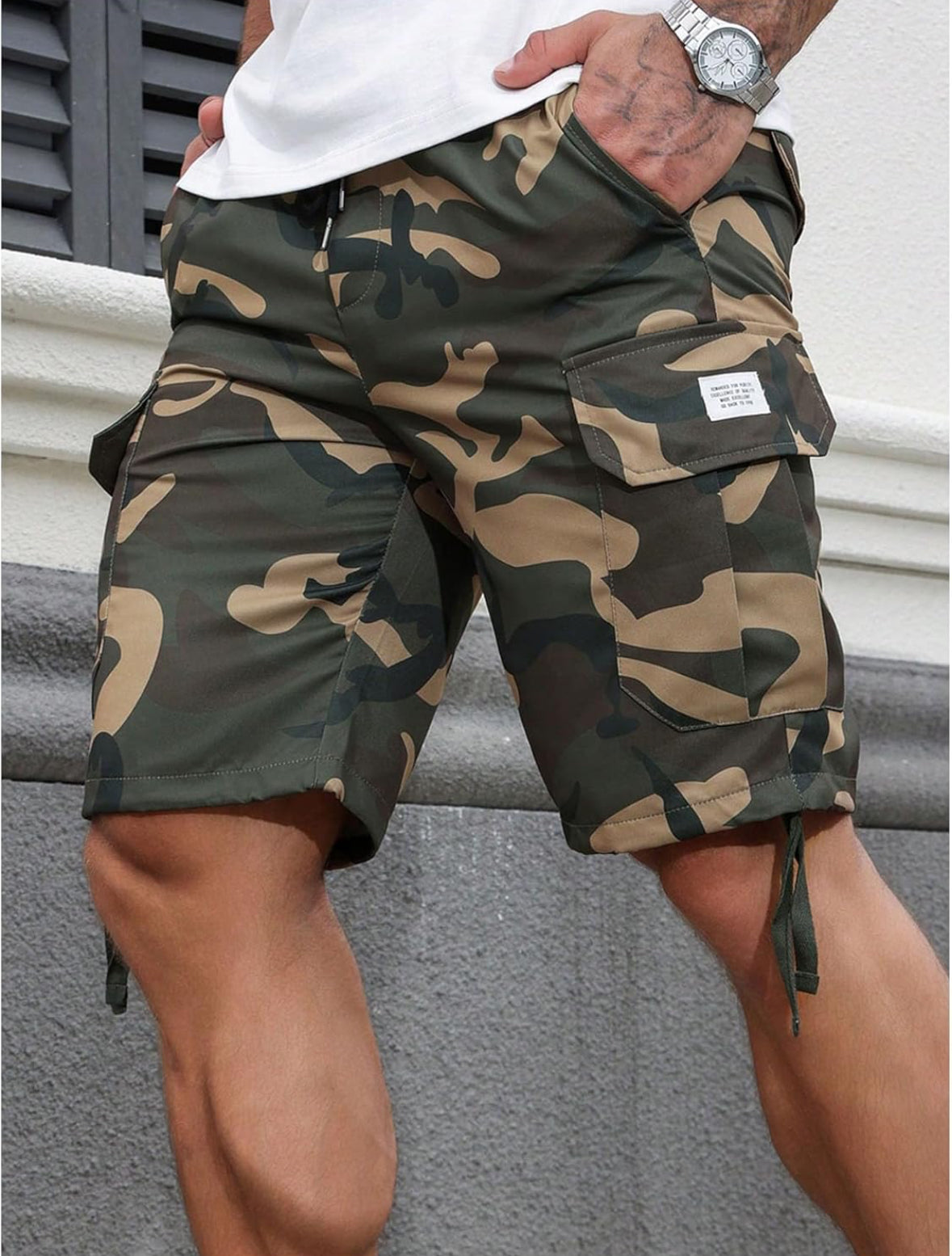 Men’s Casual Camo Cargo Shorts