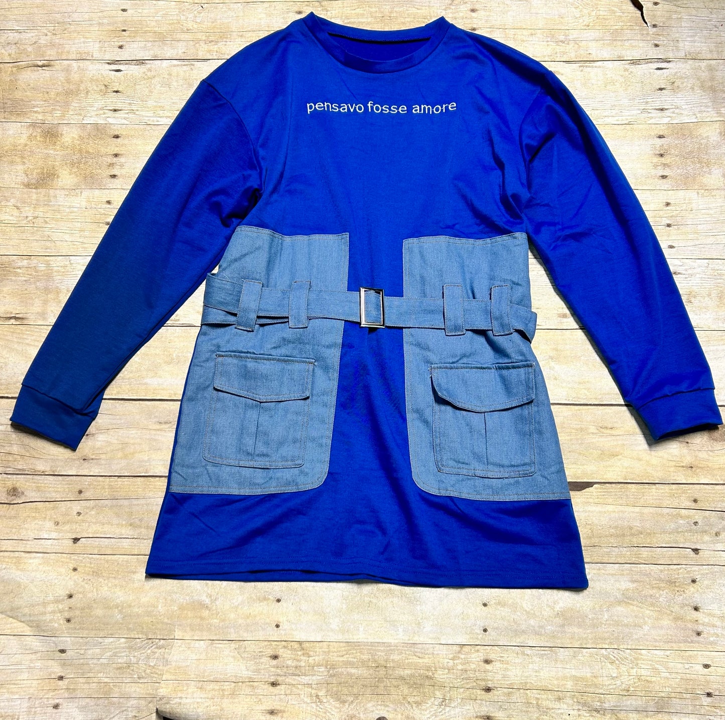 DENIM/ROYAL BLUE DRESS