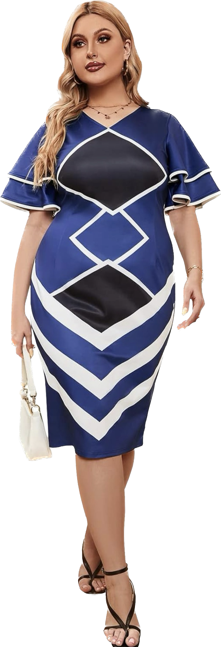ROYAL NAVY WHITE DRESS