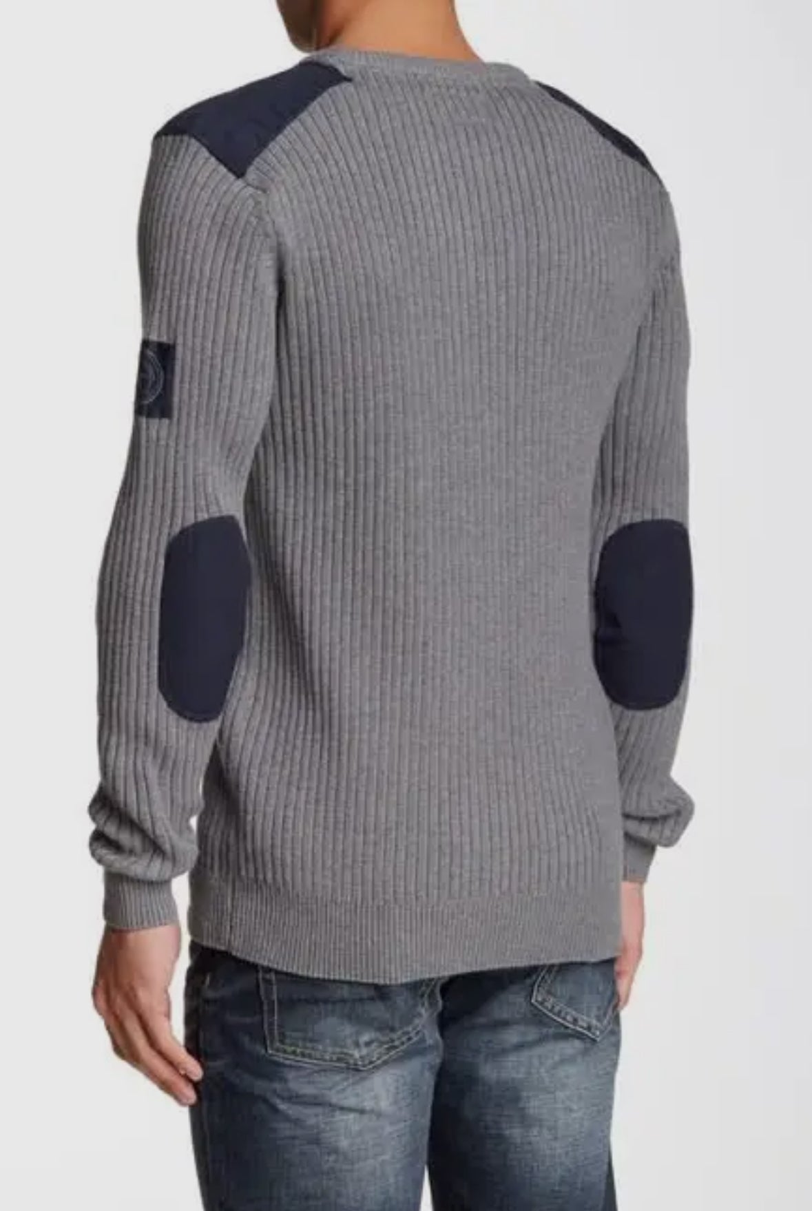 MEN GREY & NAVY SWEATER