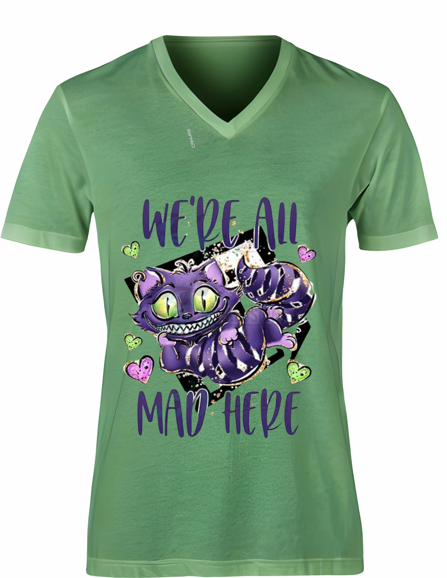 UNISEX WERE ALL MAD HERE GRAPHIC TEE