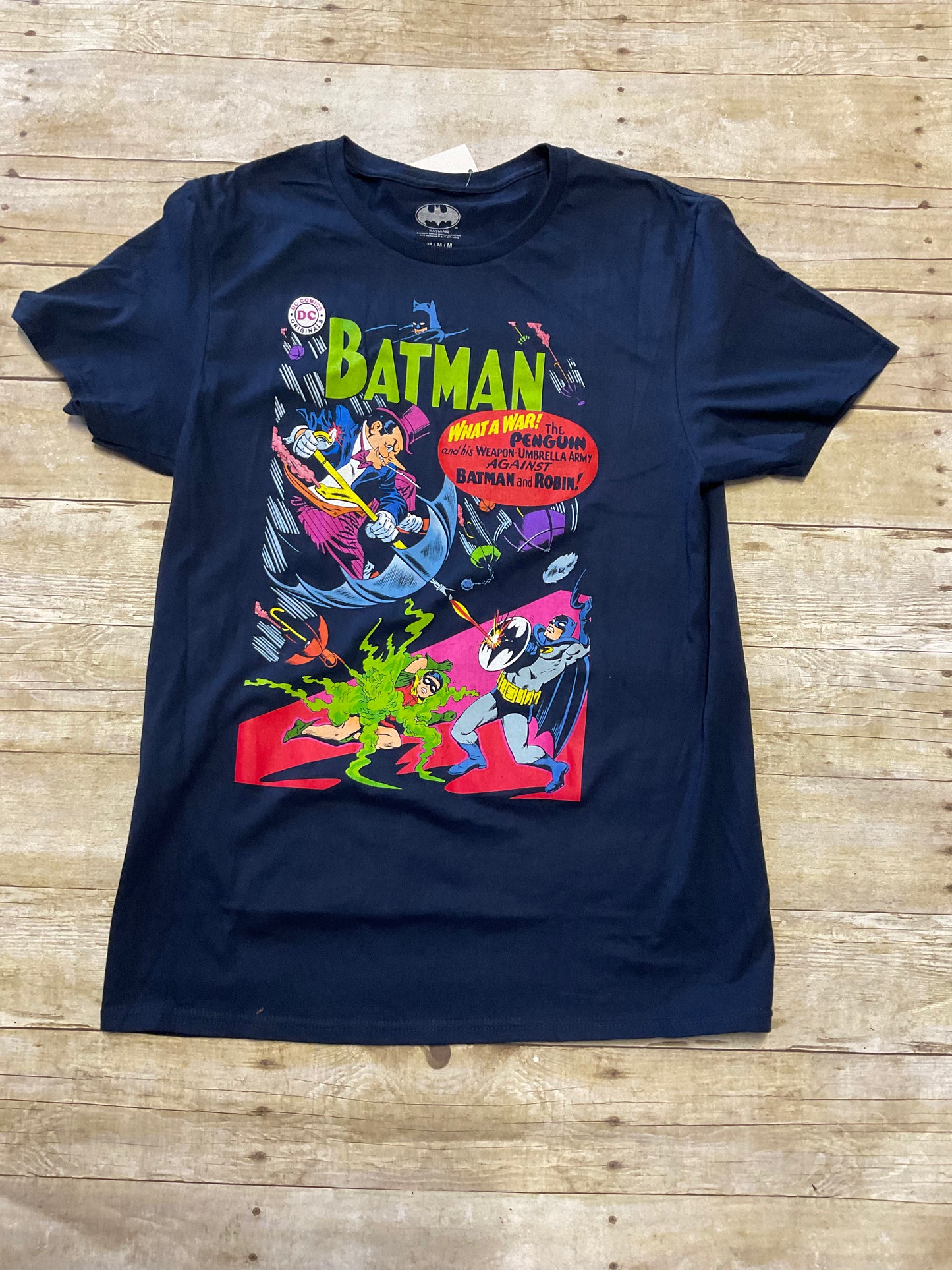 MENS NAVY BATMAN GRAPHIC TEE