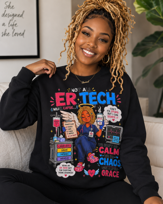 JocMyStyle African American ER Tech Sweatshirt