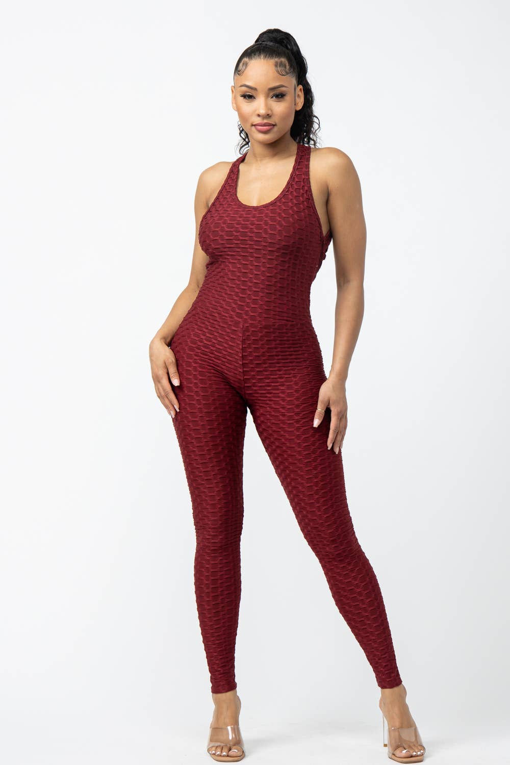 Julia by LoveJ - Sleeveless Cross Back Jumpsuit