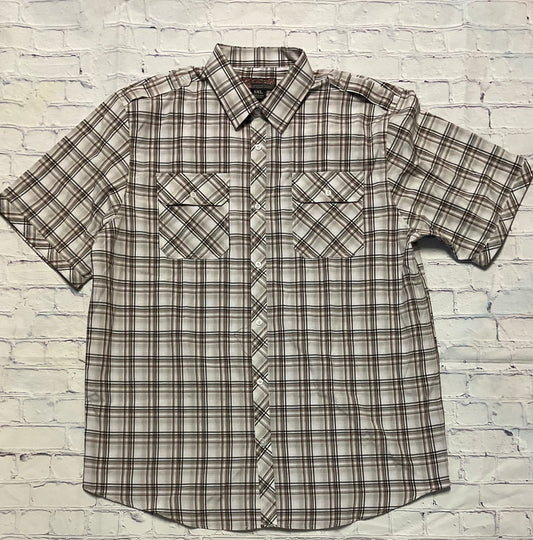 MENS PLAID BUTTON DOWN SHIRT