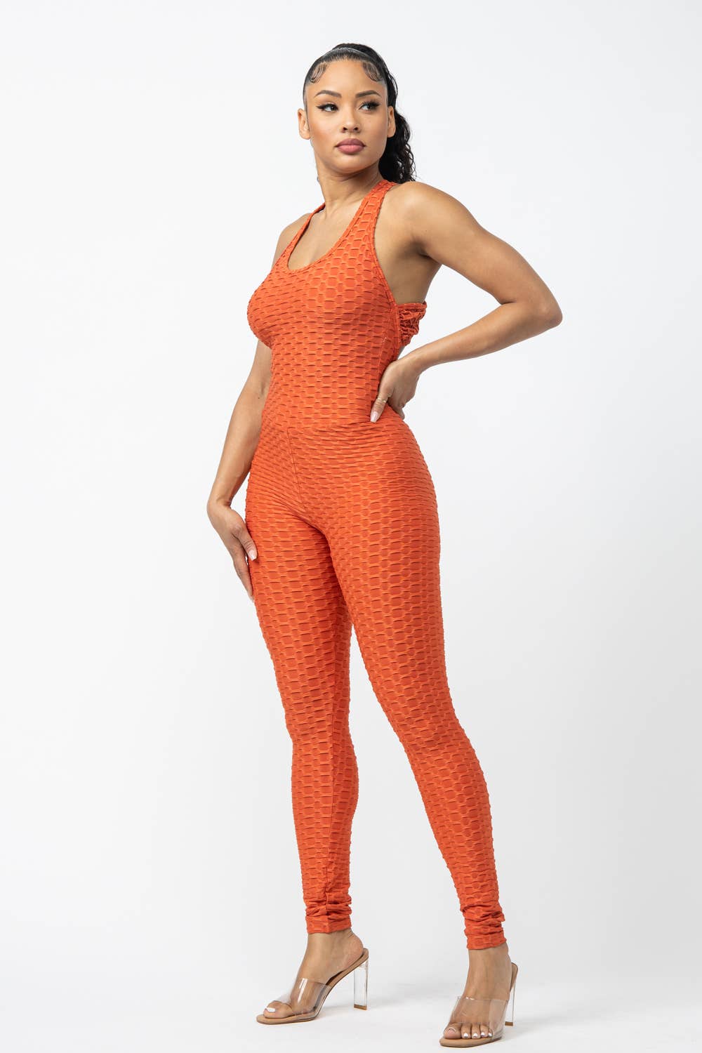 Julia by LoveJ - Sleeveless Cross Back Jumpsuit