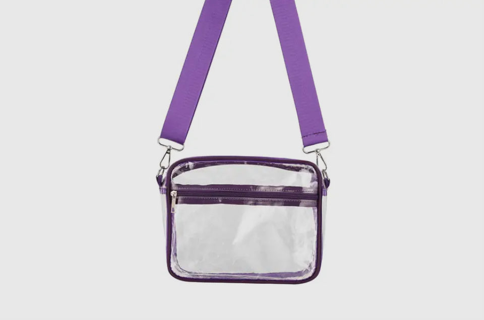 CLEAR STADIUM CROSSBODY PURSE BAG