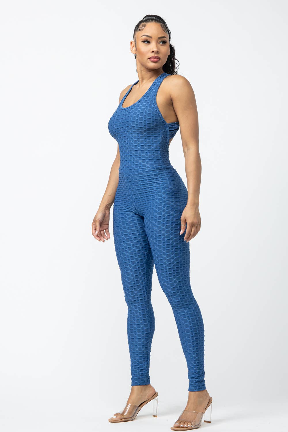 Julia by LoveJ - Sleeveless Cross Back Jumpsuit