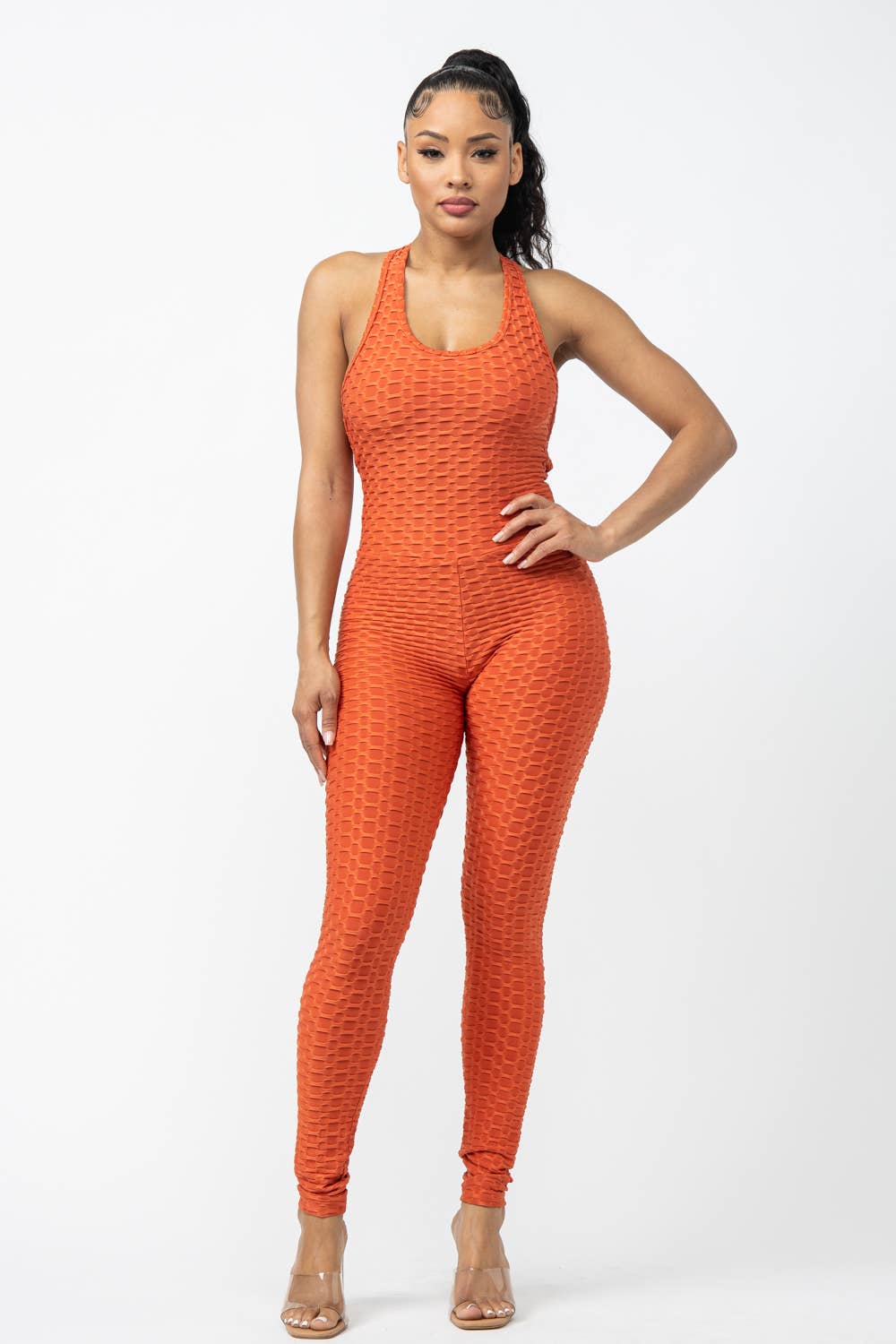 Julia by LoveJ - Sleeveless Cross Back Jumpsuit
