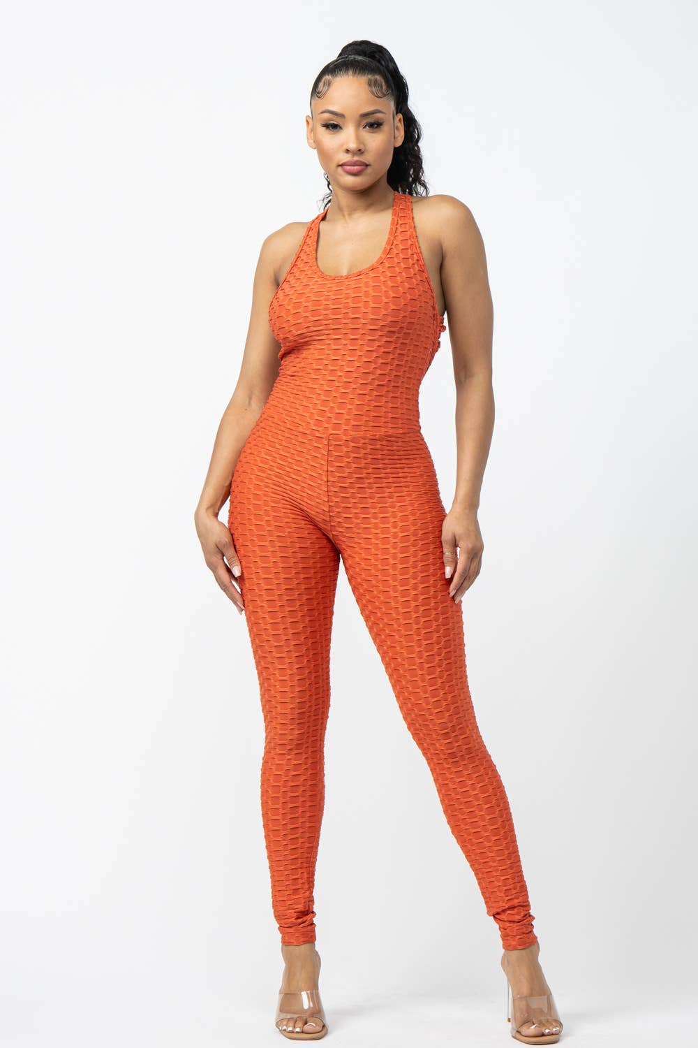 Julia by LoveJ - Sleeveless Cross Back Jumpsuit