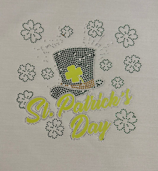 JocMyStyle RHINESTONE ST PATRICKS DAY IRON ON