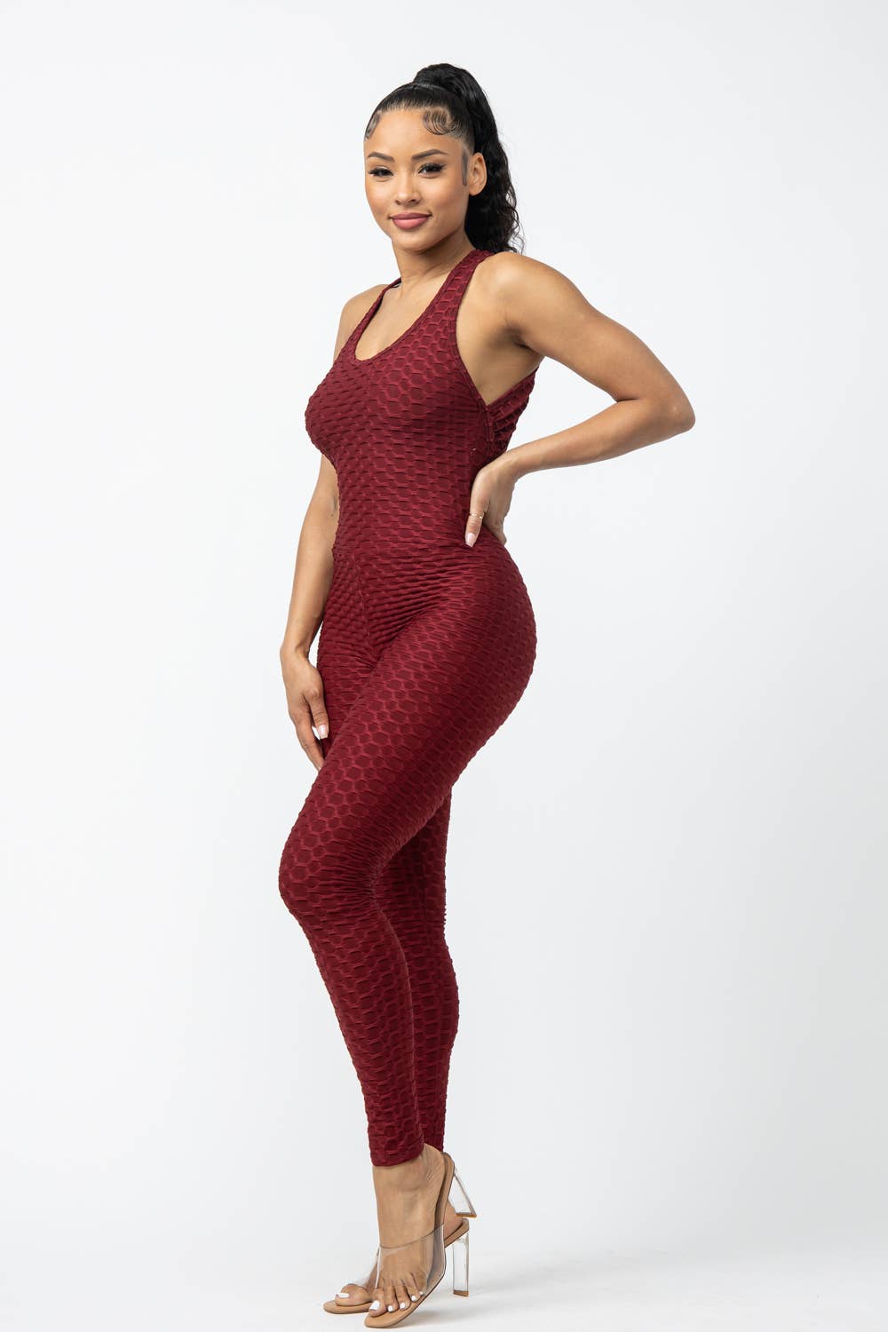 Julia by LoveJ - Sleeveless Cross Back Jumpsuit