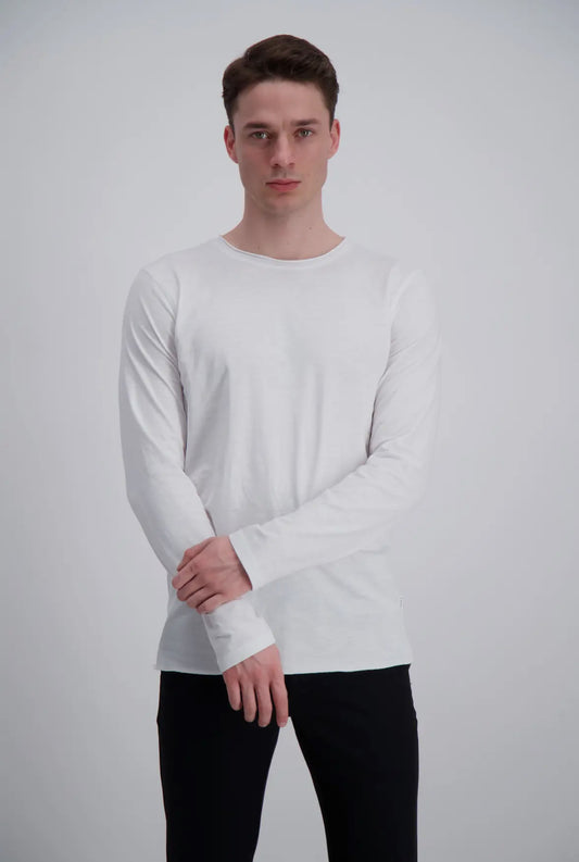 MEN WHITE CREW NECK TEE