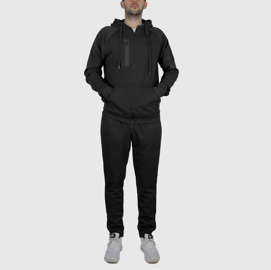 MEN BLACK 2PC TRACKSUIT