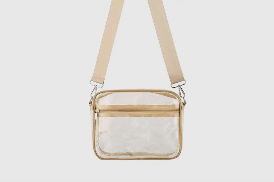 CLEAR STADIUM CROSSBODY PURSE BAG