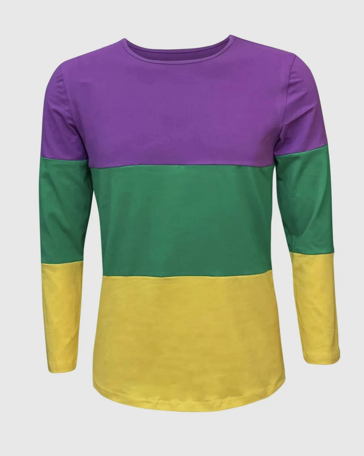 MARDI GRAS BLOCK LONG SLEEVE SHIRT