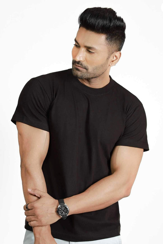 MEN STYLE WEAR BLACK T SHIRT