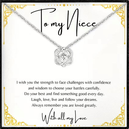 TO MY NIECE WITH LOVE NECKLACE