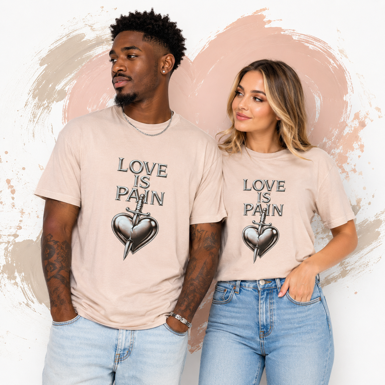 Love is Pain Cold Heart Pink Unisex