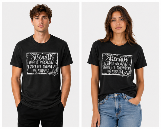 JocMyStyle Faith Strength Graphic Tee