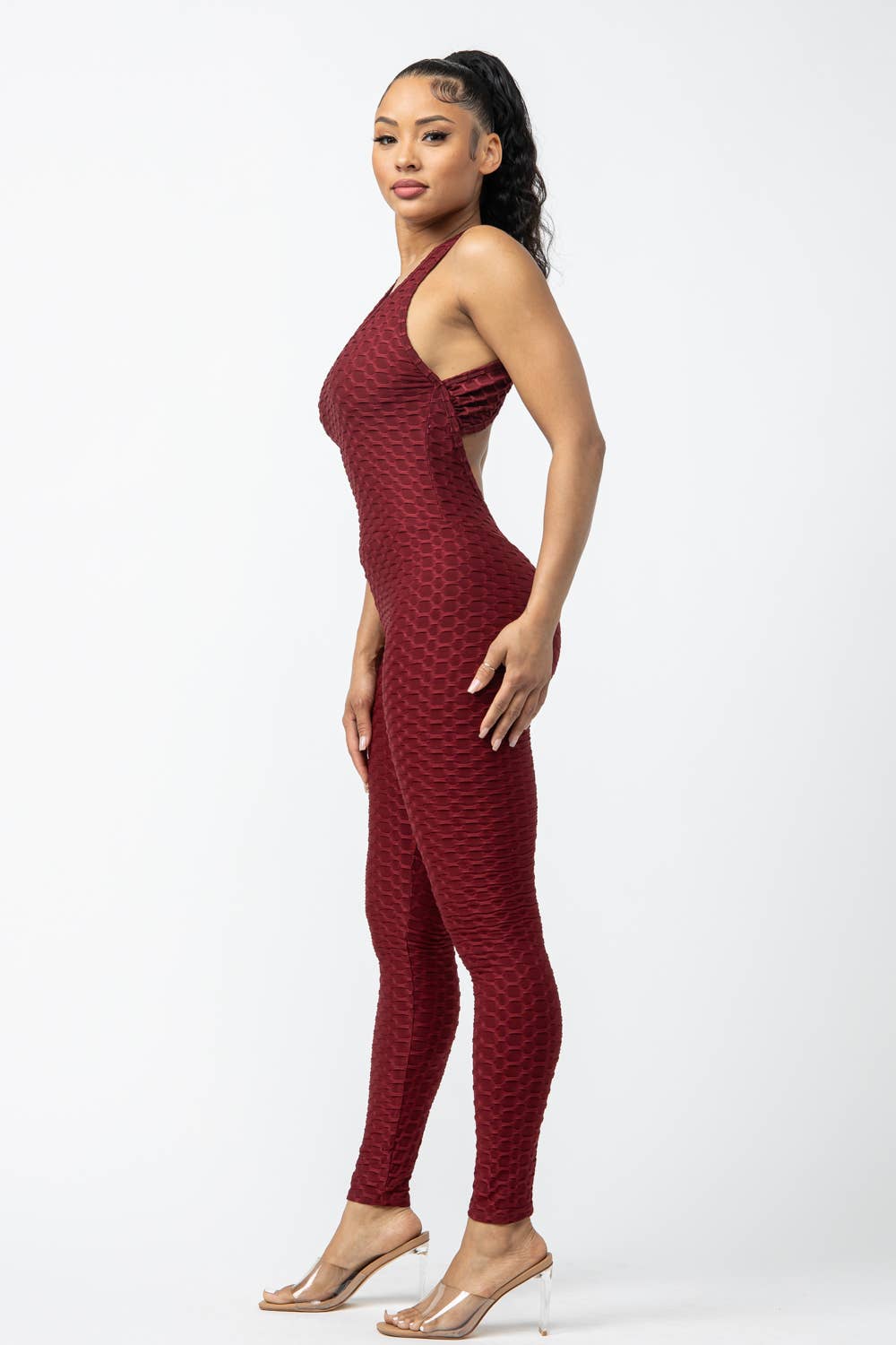 Julia by LoveJ - Sleeveless Cross Back Jumpsuit