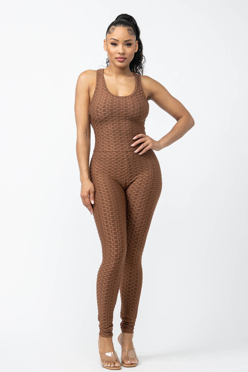 Julia by LoveJ - Sleeveless Cross Back Jumpsuit