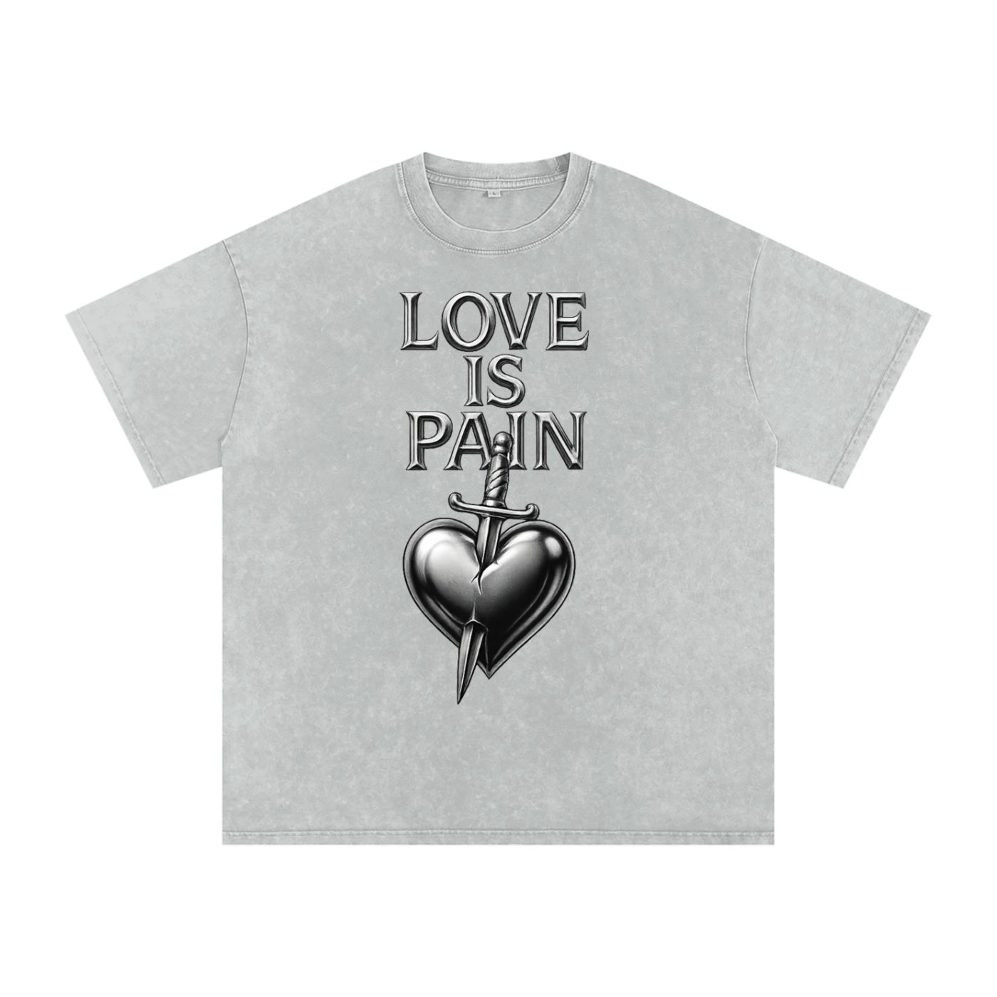 Snow Washed Oversized Cotton T-Shirt