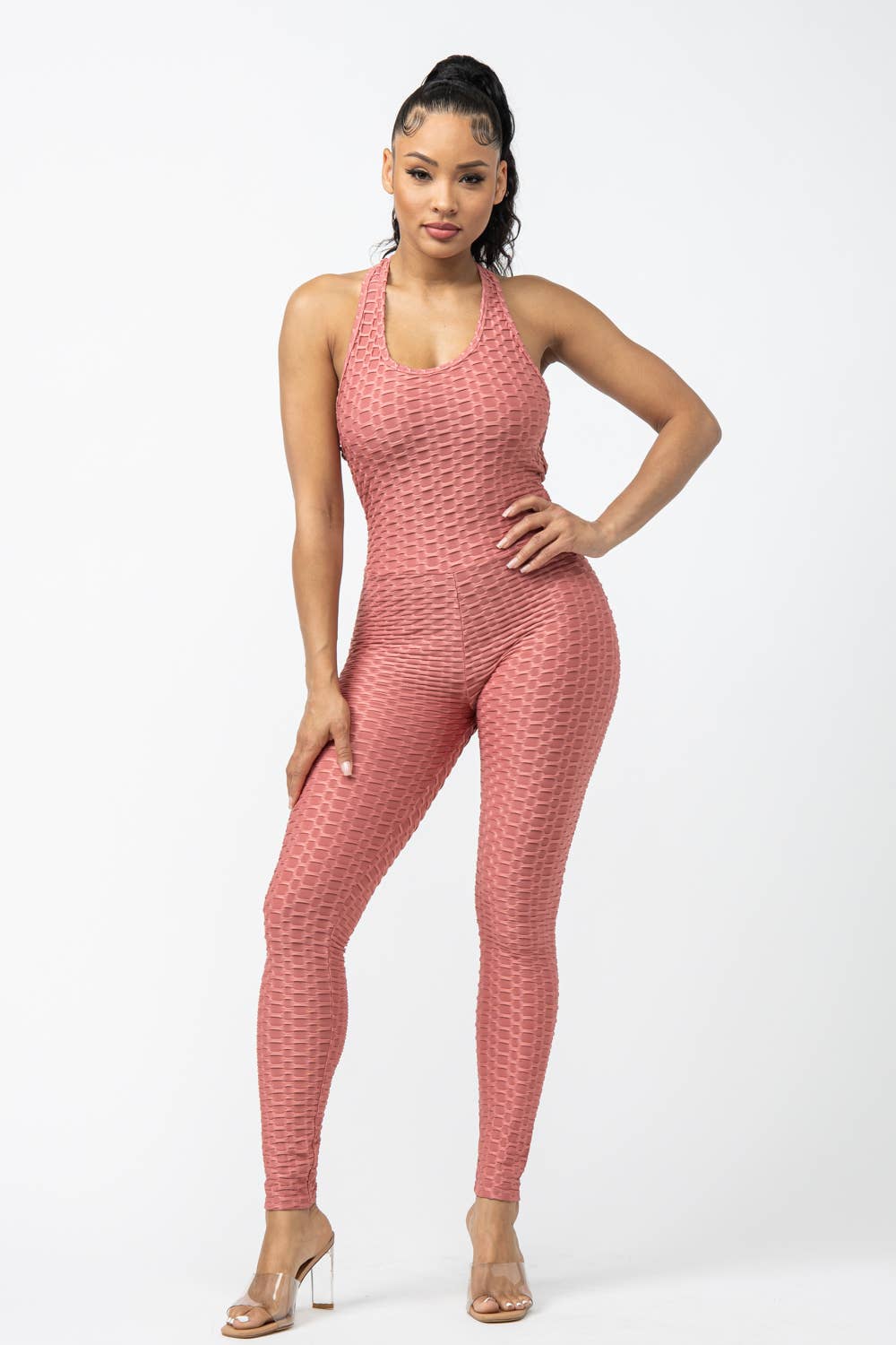 Julia by LoveJ - Sleeveless Cross Back Jumpsuit