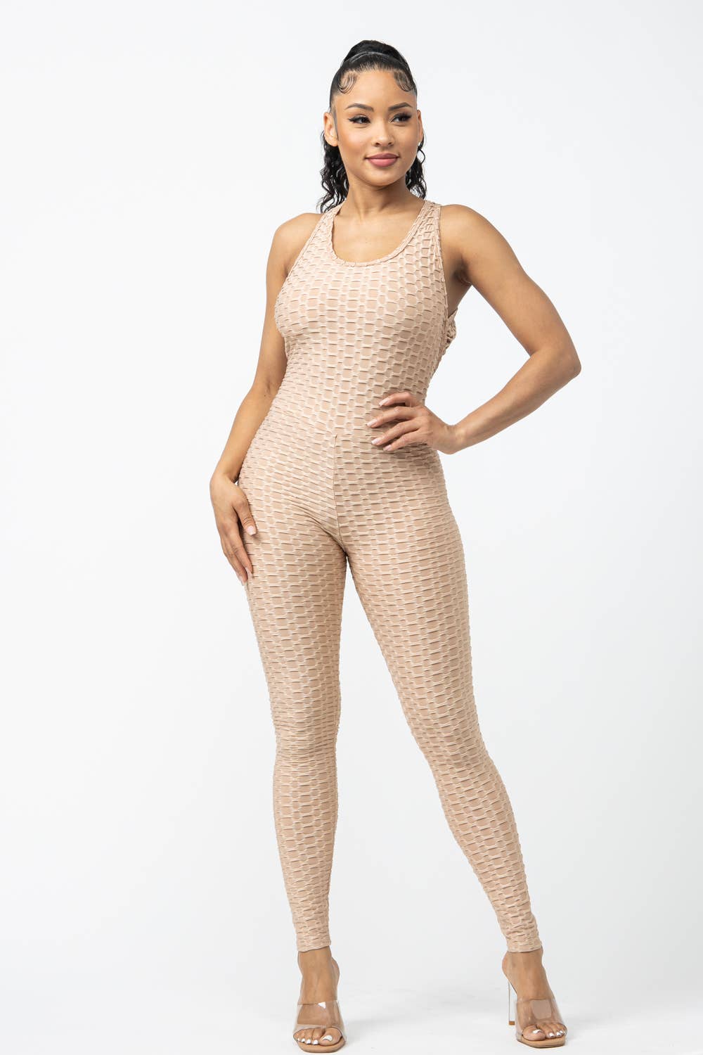 Julia by LoveJ - Sleeveless Cross Back Jumpsuit