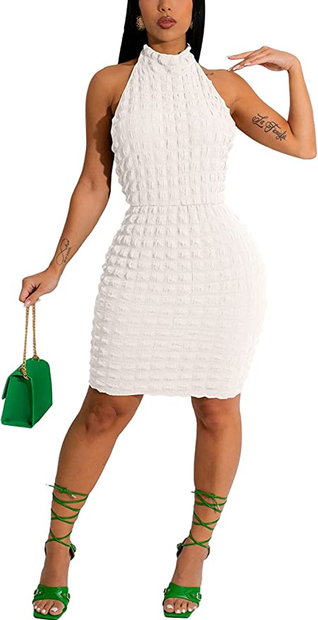 MARSHMALLOW BODYCON DRESS