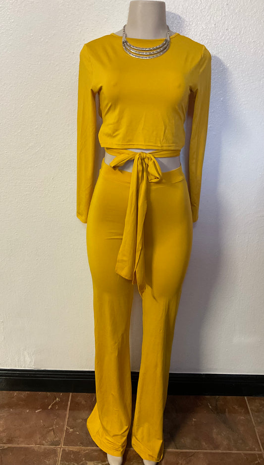 MUSTARD WRAP 2 PIECE