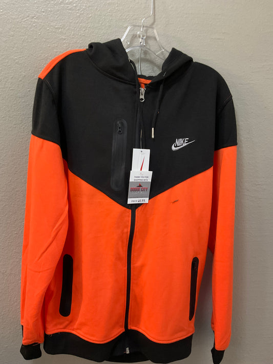 MENS ORANGE/BLACK SWEAT SUIT