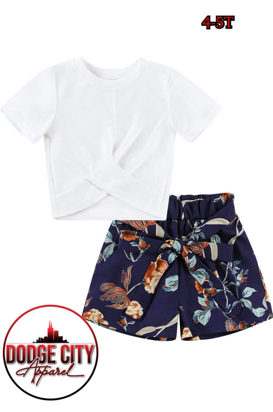 YOUTH GIRLS FLORAL SET